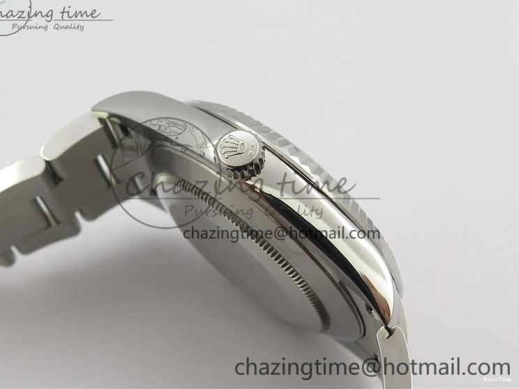 MiroTime 0125 Sporty DateJust 126334 SS Noob 1:1 904L Best Edition Blue Dial Diamond on Oyster Bracelet A 3164